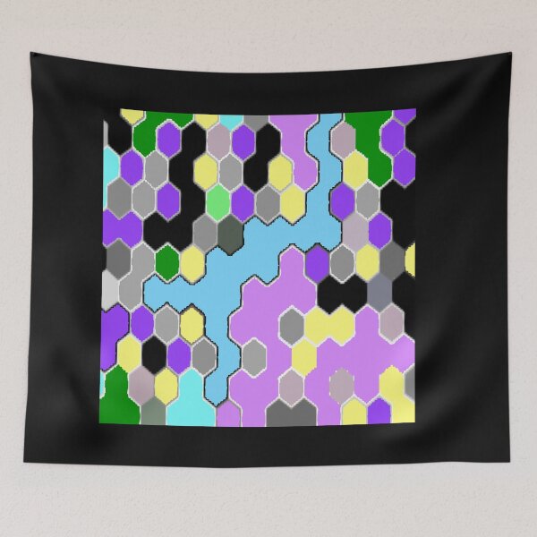 Item preview, hexagonal print designed and sold by AuntMarn.
