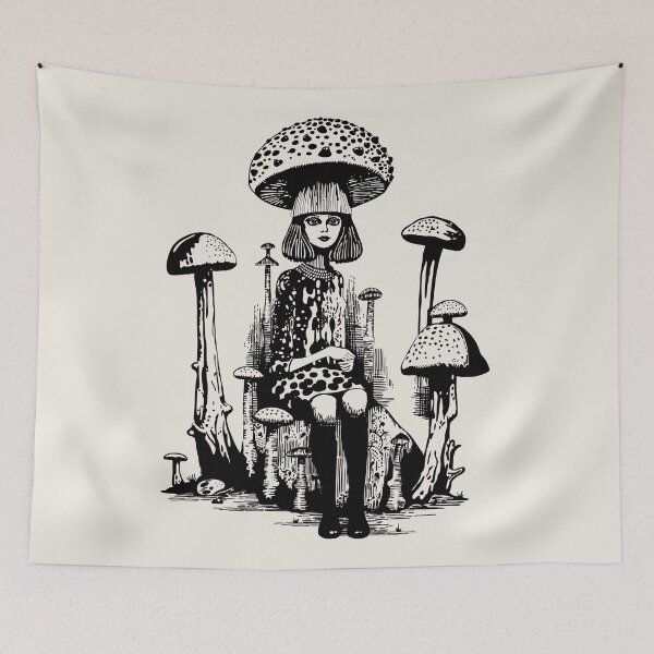 Item preview, Gothic Mushroom Fairy designed and sold by daianaart.