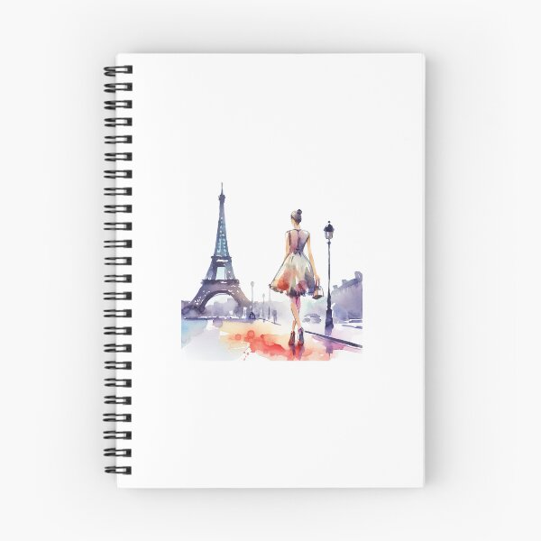 Item preview, Fashionista walking to the Eiffel tower  designed and sold by LailaBCreations.