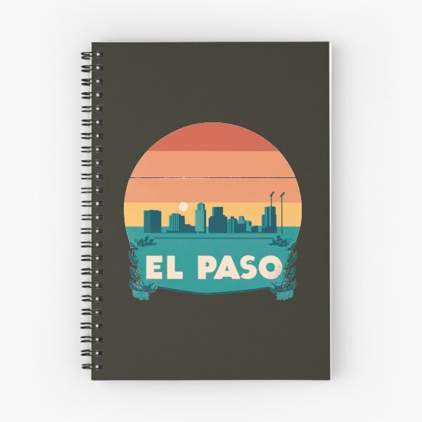 Item preview, El Paso, Texas | City Drawing Sunset Style designed and sold by CircinusStore.