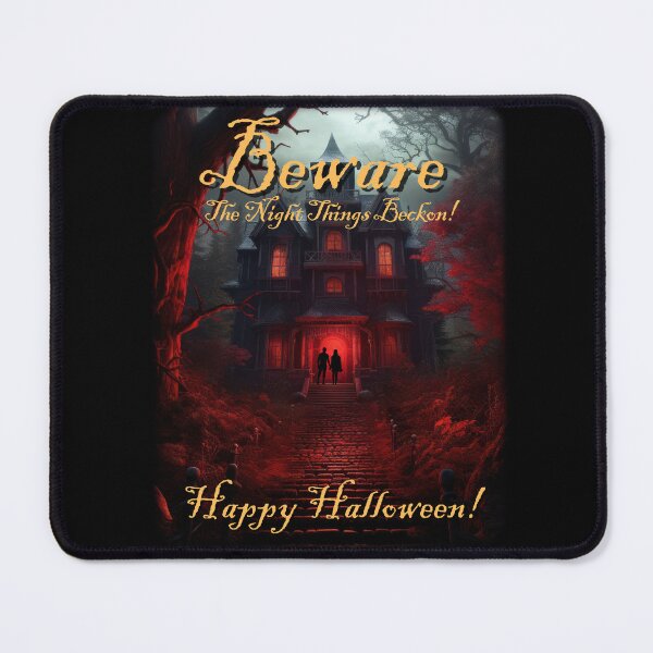 Item preview, Beware! The Night Things Beckon and Call You To Their Lair! Haunted House! designed and sold by HolidaysBlaze Designs For You.
