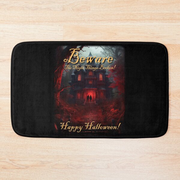 Item preview, Beware! The Night Things Beckon and Call You To Their Lair! Haunted House! designed and sold by HolidaysBlaze Designs For You.