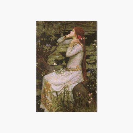 Ophelia Premium Canvas Art Print of John William Waterhouse