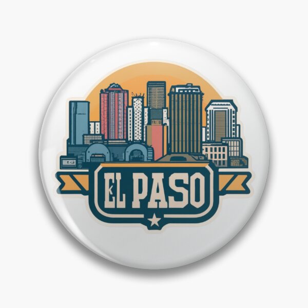 Item preview, El Paso, Texas | City Drawing Postal Style designed and sold by CircinusStore.