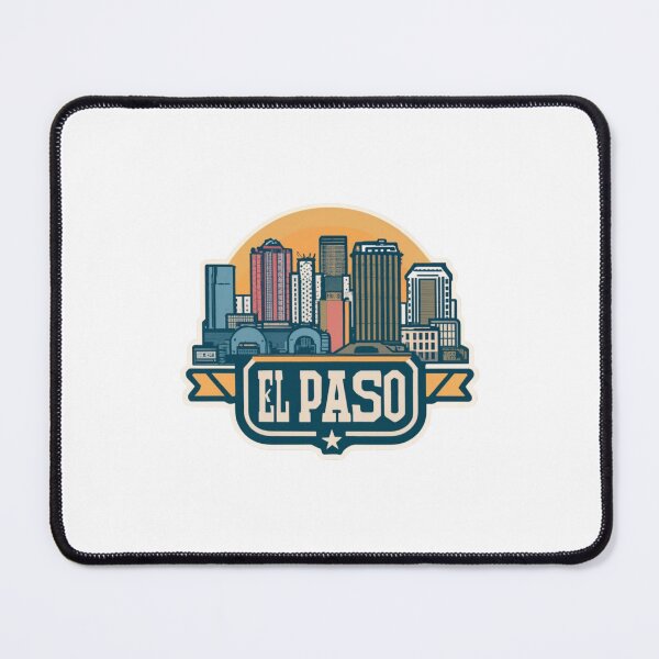 Item preview, El Paso, Texas | City Drawing Postal Style designed and sold by CircinusStore.