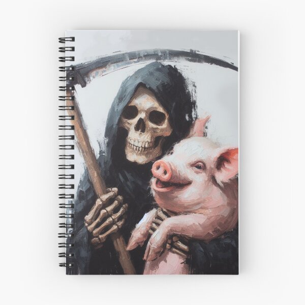 Item preview, Death and a pig designed and sold by Andreja's shop.