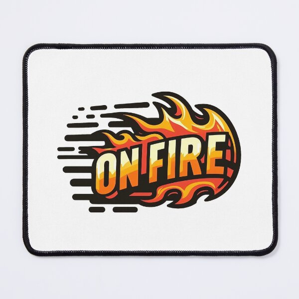 Item preview, On fire design for tshirt, cap, hat and more - perfect for sport, teens, adults designed and sold by Fanaticos.