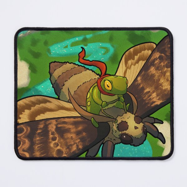 Item preview, moth rider frog designed and sold by DingHuArt.