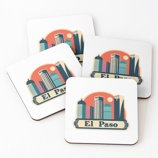 Item preview, El Paso, Texas | City Drawing Postal Style 2 designed and sold by CircinusStore.