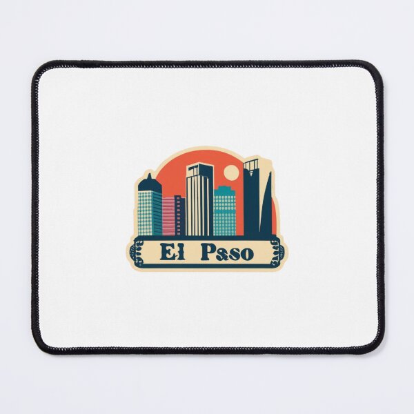 Item preview, El Paso, Texas | City Drawing Postal Style 2 designed and sold by CircinusStore.