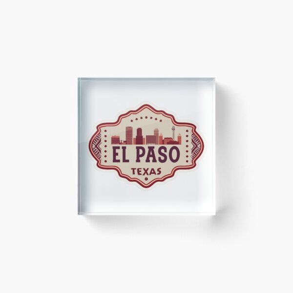 Item preview, El Paso, Texas | City Drawing Retro Style designed and sold by CircinusStore.