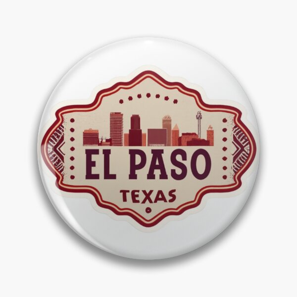 Item preview, El Paso, Texas | City Drawing Retro Style designed and sold by CircinusStore.