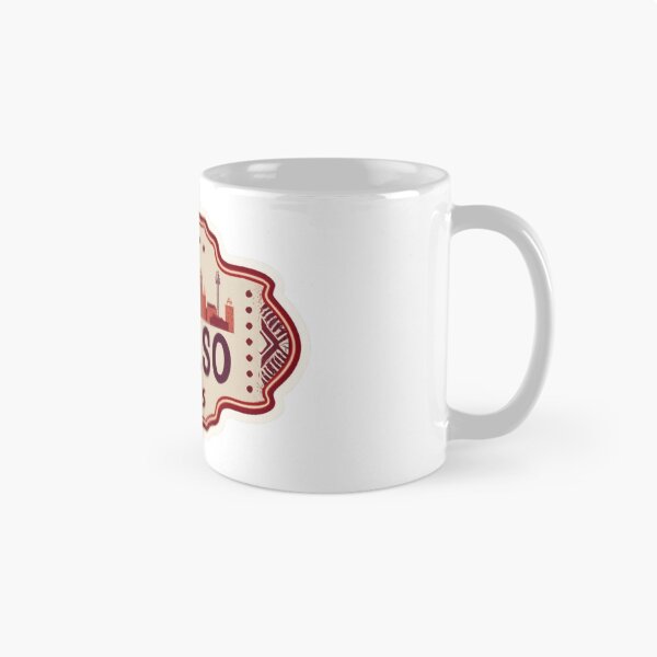 Item preview, El Paso, Texas | City Drawing Retro Style designed and sold by CircinusStore.