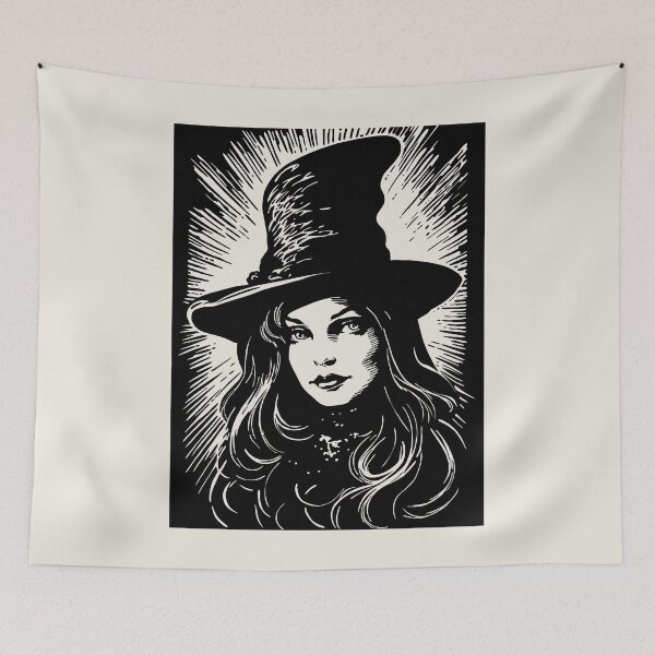 Item preview, Vintage Witch Portrait designed and sold by daianaart.