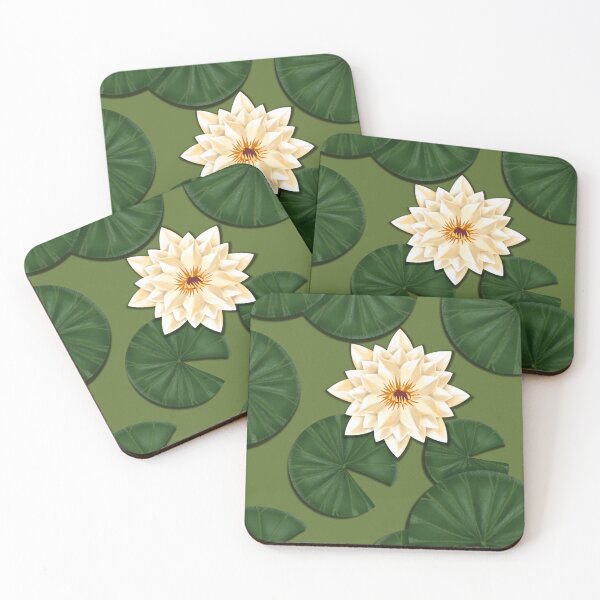 Item preview, Water Lily Flower on a Pond  designed and sold by LJArtworkDesign.