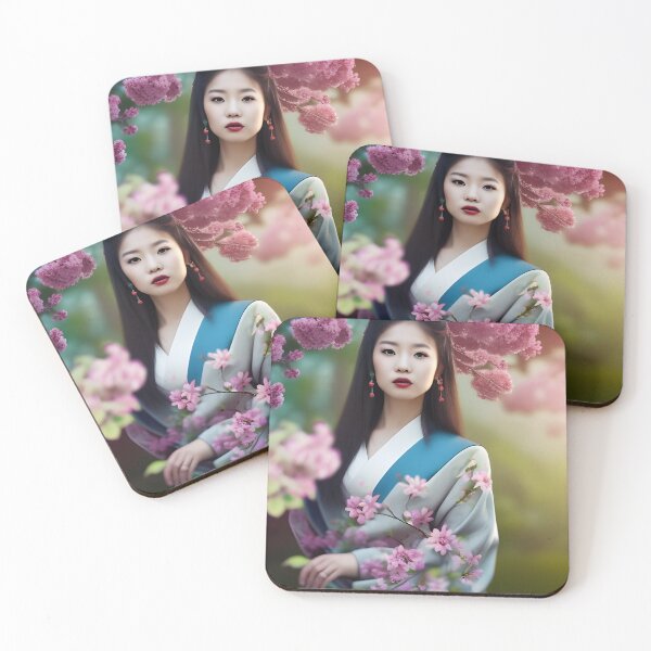 Item preview, Japanese Geisha And Cherry Blossoms designed and sold by Nina Baydur.