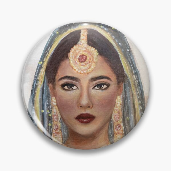 Item preview, Acrylic Painting of an Indian Girl designed and sold by jessiekaneart.