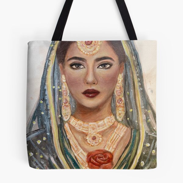 Item preview, Acrylic Painting of an Indian Girl designed and sold by jessiekaneart.