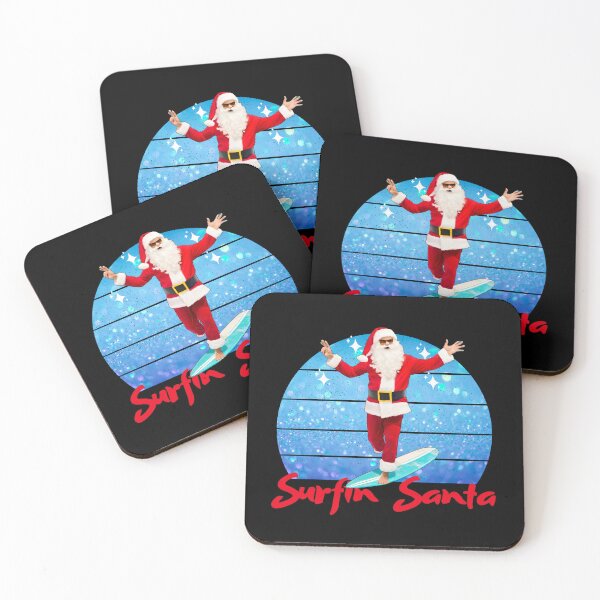 Item preview, Riding the Tidal Tide: Santa's Surfing Adventure designed and sold by Sun Sand & Sea Art.