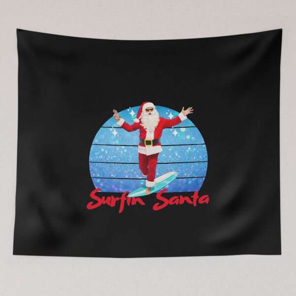 Item preview, Riding the Tidal Tide: Santa's Surfing Adventure designed and sold by Sun Sand & Sea Art.