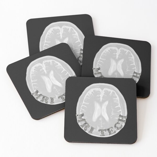 Item preview, MRI Tech Metal Font with Brain Black BG designed and sold by HumerusHumor.