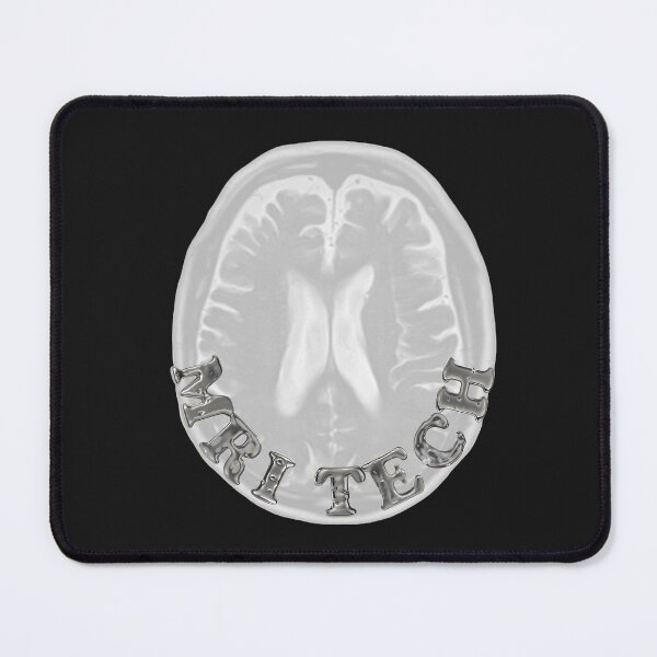 Item preview, MRI Tech Metal Font with Brain Black BG designed and sold by HumerusHumor.