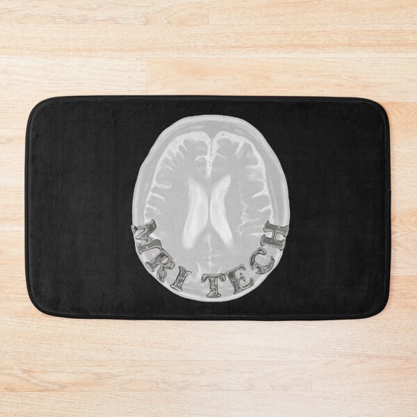 Item preview, MRI Tech Metal Font with Brain Black BG designed and sold by HumerusHumor.