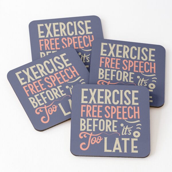 Item preview, Exercise Free Speech Typography: A Timely Message designed and sold by TrendyArtInk.