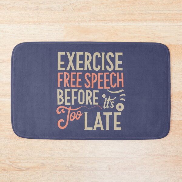 Item preview, Exercise Free Speech Typography: A Timely Message designed and sold by TrendyArtInk.