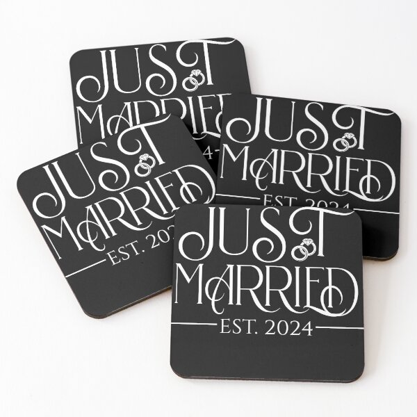 Item preview, Just Married Est 2024 designed and sold by Affyboss6.