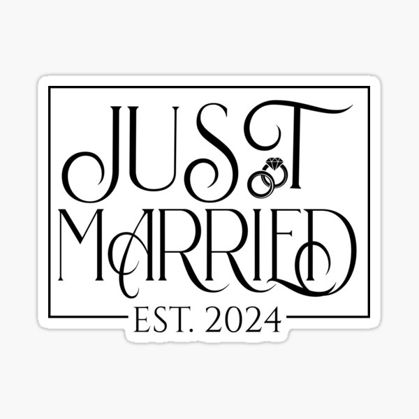 Item preview, Just Married Est 2024 designed and sold by Affyboss6.