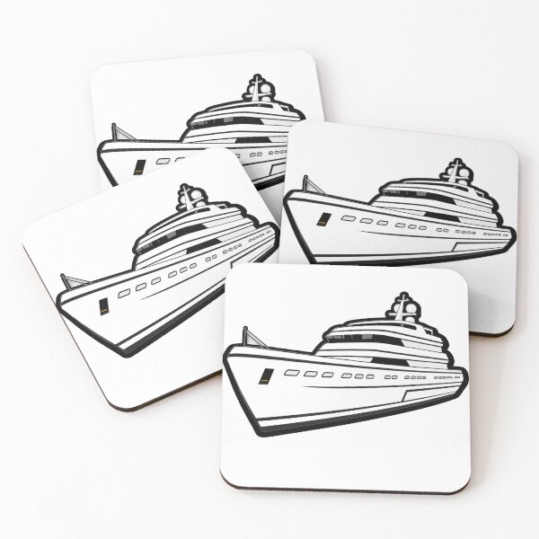 Item preview, White yacht designed and sold by DiveIntoDesigns.