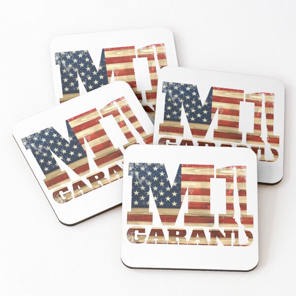 Item preview, M1 Garand silhouette wooden flag design designed and sold by GreenGuyTees.