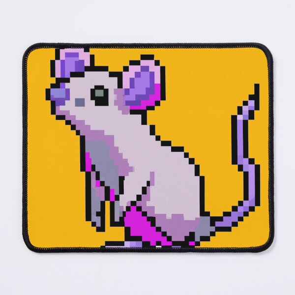 Item preview, purple pixel rat designed and sold by mindgoop.