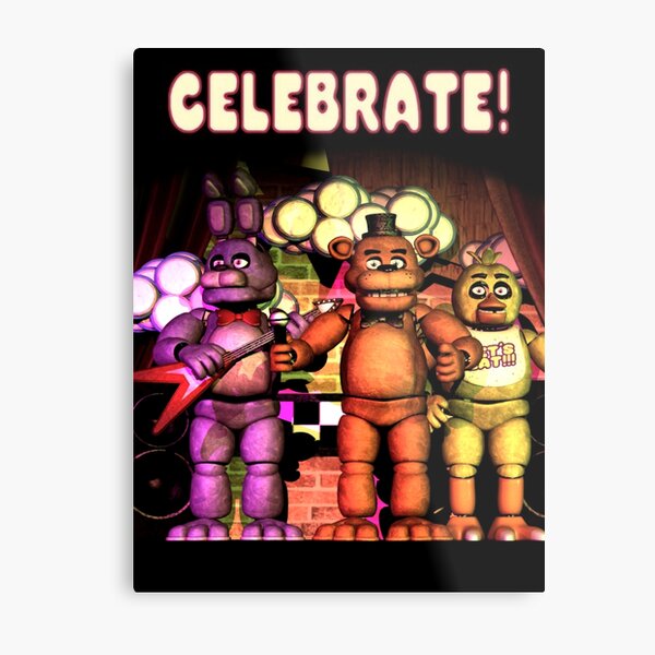 Cheap Fnaf Celebrate Poster, Five Nights at Freddys Poster Wall Art -  Allsoymade