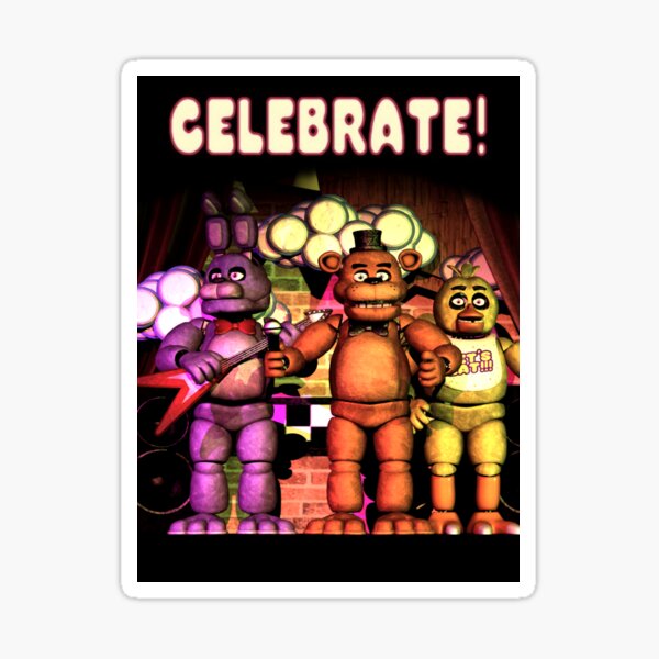 Fazbear Security -Gold Sticker for Sale by Clyde Keen