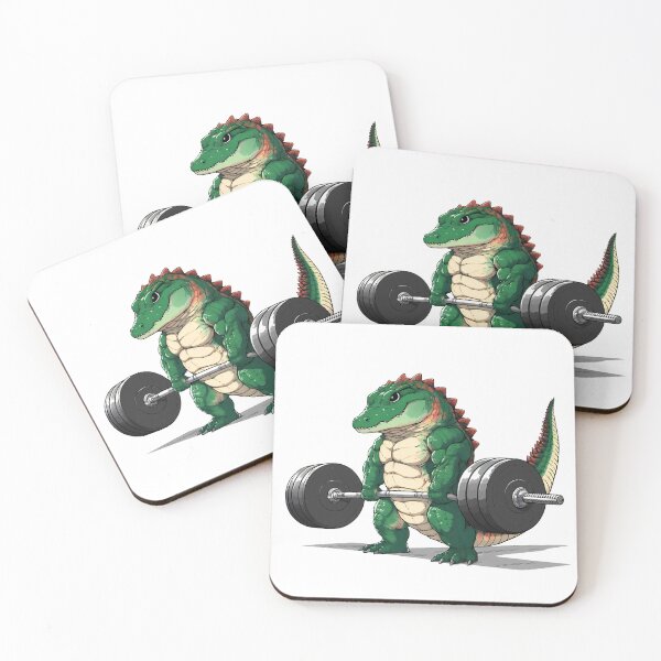 Item preview, Chibi Croc Deadlifting designed and sold by Thunderbelts.