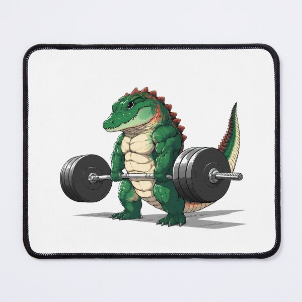 Item preview, Chibi Croc Deadlifting designed and sold by Thunderbelts.