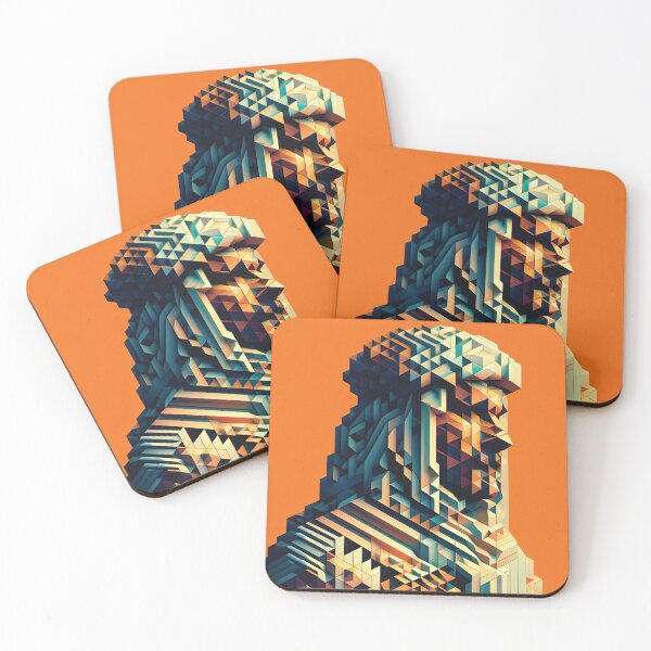 Item preview, Bedouin Portrait made up of 3D Shapes designed and sold by AtithasosTragos.