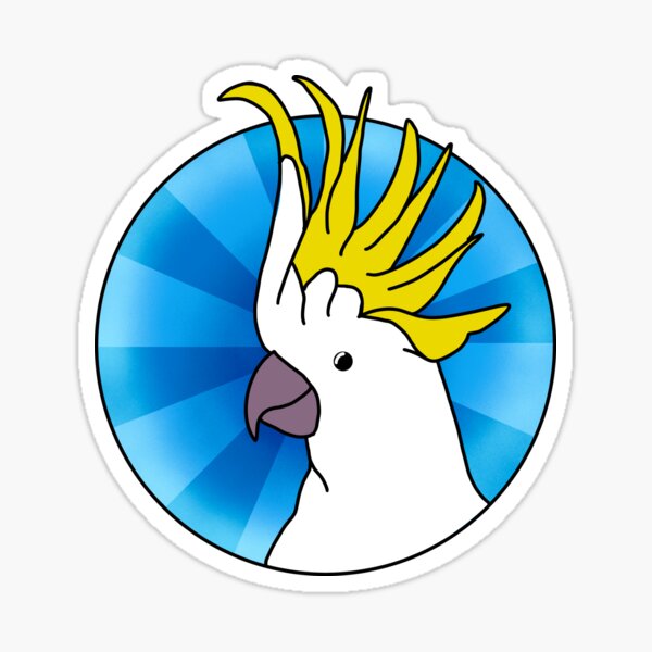 Item preview, A great blue Cockatoo  designed and sold by AdventuresOy.
