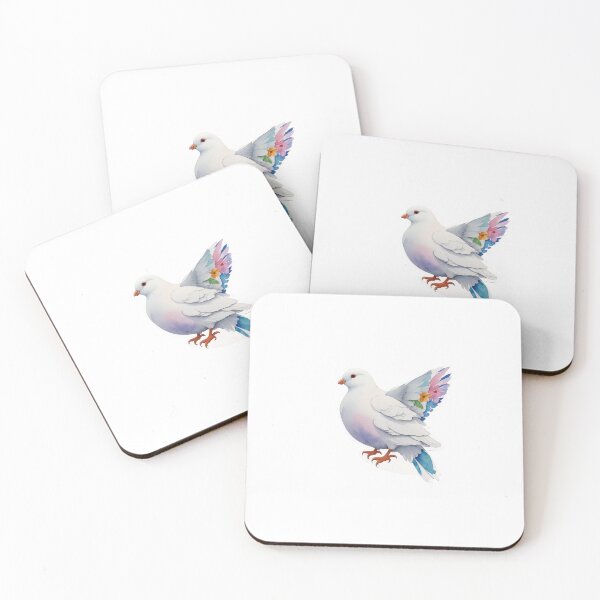 Item preview, Peace, white pigeon designed and sold by desinganddecor.
