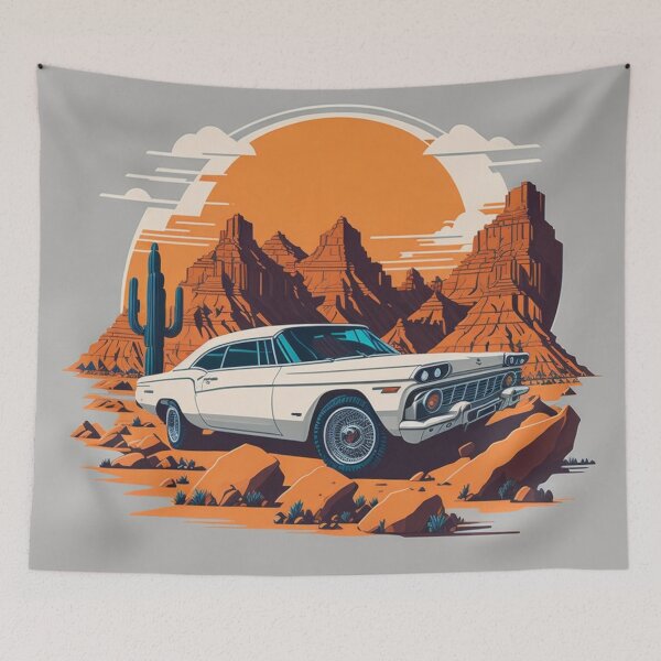 Item preview, 004 Classic Car in Grand Canyon designed and sold by Alexis Art Collection.
