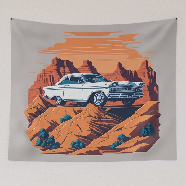 Item preview, 005 Classic Car in Grand Canyon designed and sold by Alexis Art Collection.