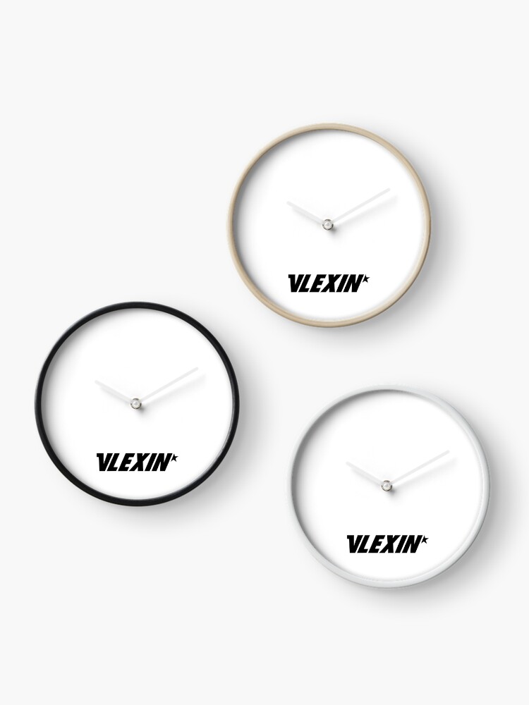 vlexin merch vlexin logo Clock for Sale by Hannah-Detter