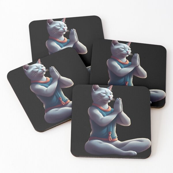 Item preview, Yoga cat elements designed and sold by Print4Shirt4You.