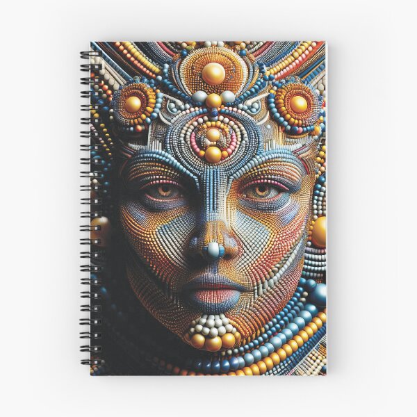 Item preview, Tribal Woman. Portrait made up of 3D Shapes designed and sold by AtithasosTragos.