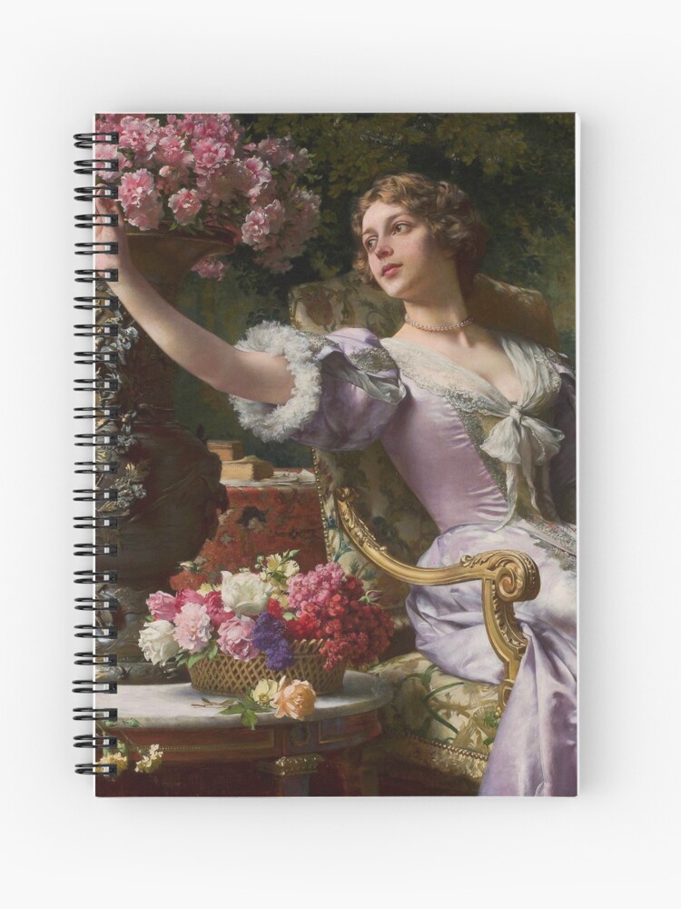 A Lady in a Lilac Dress with Flowers (1890) - Wladyslaw Czachorski Journal A Lady in a Lilac Dress with Flowers (1890) - Wladyslaw Czachorski Journal