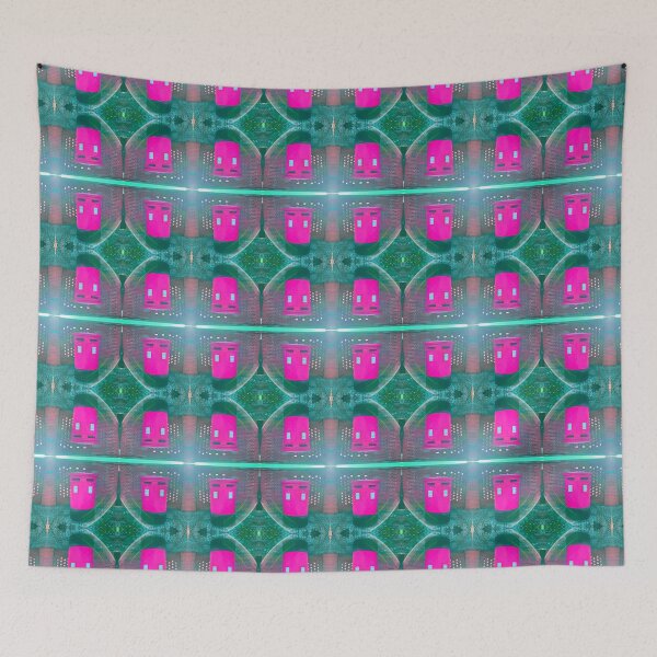 Item preview, Neon Pink Mailbox Photo Pattern designed and sold by vallisrowe.