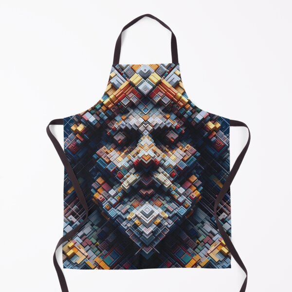 Item preview, Shaman Portrait made up of 3D Shapes designed and sold by AtithasosTragos.