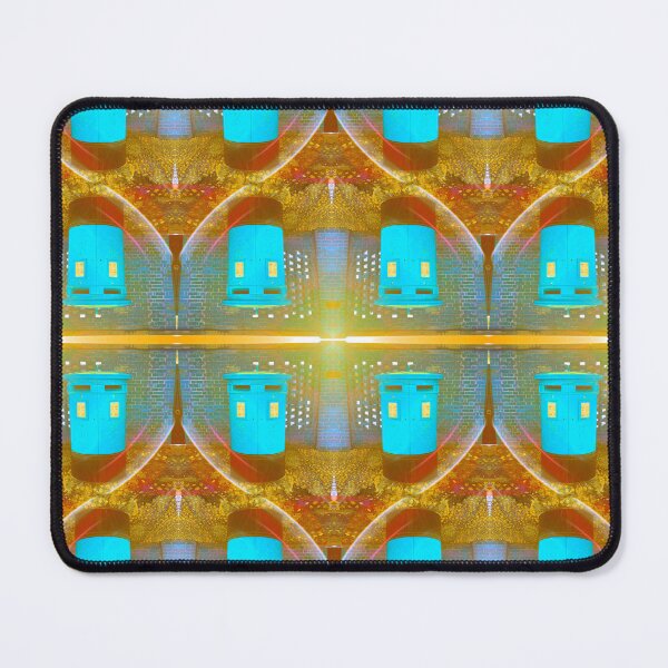 Item preview, Neon Blue Mailbox Photo Pattern 2 designed and sold by vallisrowe.